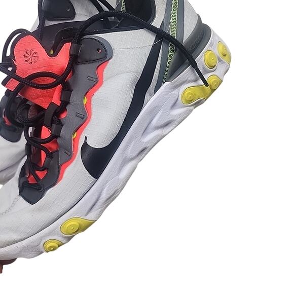 Nike Mens React Element 55 SE BV1507-003 White Running Shoes Sneakers Size 10.5 main image 4